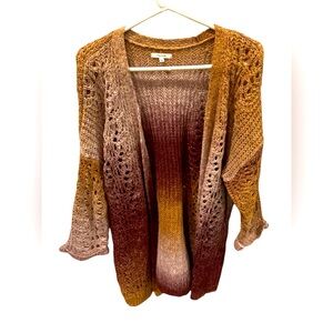Maurices Ombre Knit Cardigan - Size OX